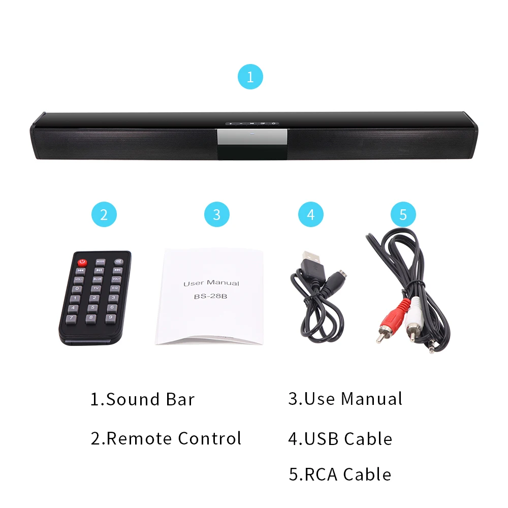 Bluetooth динамик проводной и беспроводной Саундбар стерео s Hifi домашний кинотеатр