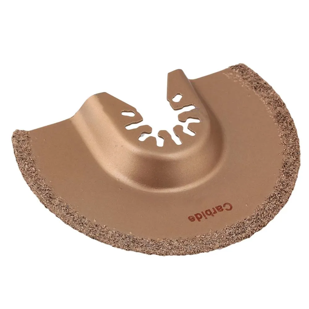 93mm Yellow Semi circular Quick Rlease Oscillating Carbide Grit Rasp