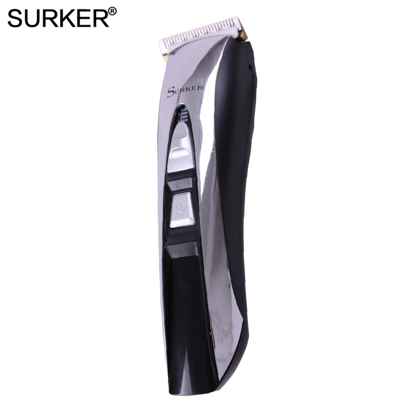 SURKER HC-575 перезаряжаемая электрическая машинка для стрижки волос Тихий триммер для волос светодиодный дисплей Электрический фейдер машинка для стрижки волос с европейской вилкой