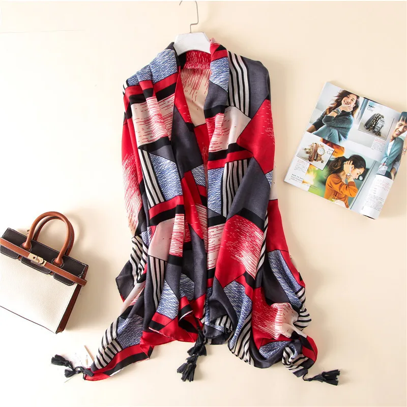 YUS 105*180CM Fashion woman Cotton summer Scarf Wrap ladies Scarf