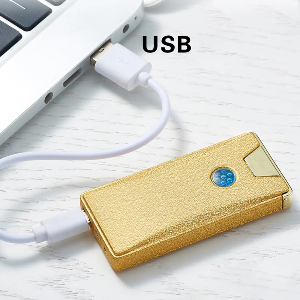 USB электрическая сигарета зажигалка Arc беспламенная перезаряжаемая ветрозащитная импульсная табачная аксессуары для трубки ligther