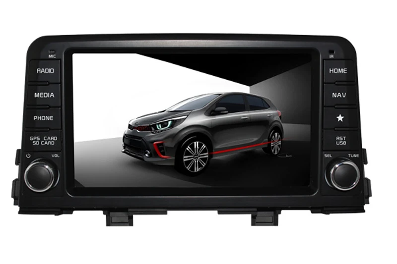 Cheap 2din 8" Android Car DVD GPS player FOR KIA MORNING PICANTO 2017 Radio RDS Bluetooth 1024*600 Mirror Link Wifi Map DVR SD USB 6