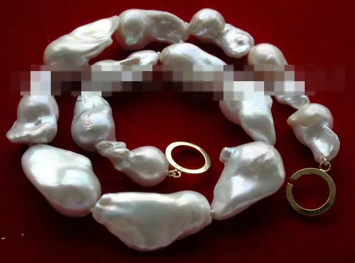 

song voge gem nanJ1236 White Reborn Keshi Pearl Necklace
