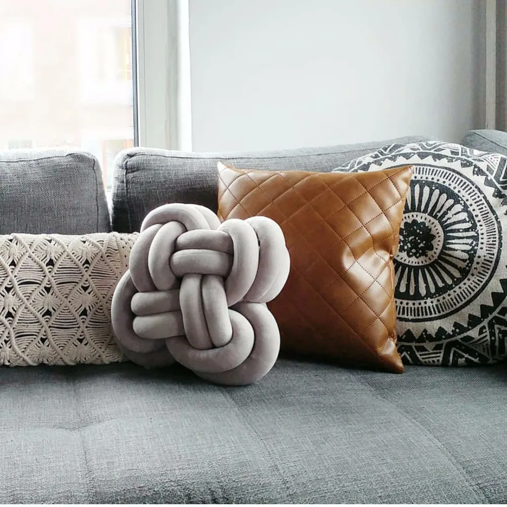 Creative Strip Knot Ball Multifunction Cushion Pillow Baby Crib