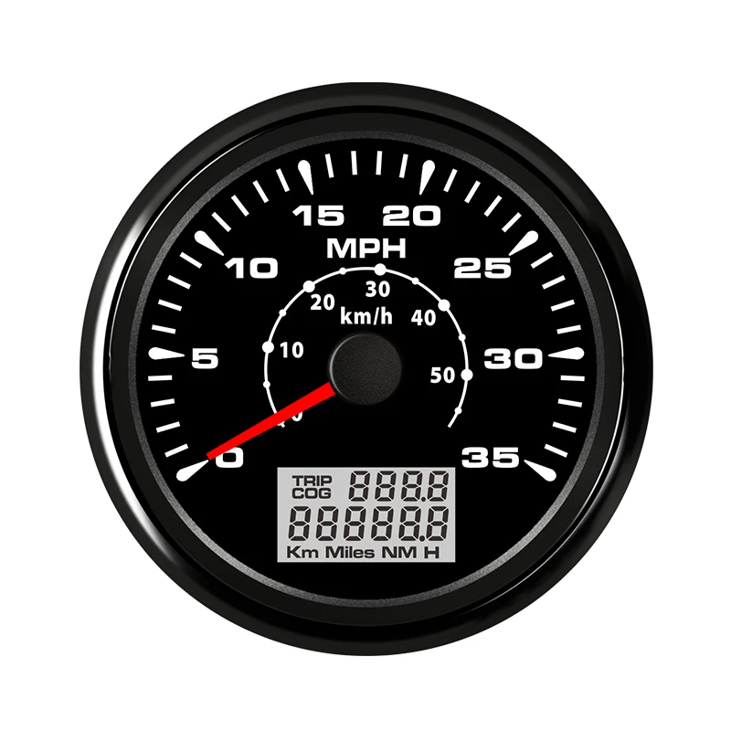 85 мм Спидометр Speedo GPS одометр лодка Скорость метр 0 35 миль/ч с датчиком для яхты