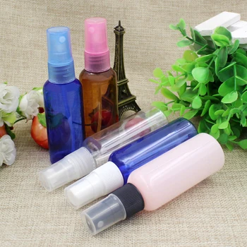 

50pcs 50ml empty sprayer PET bottles,50cc refillable setting spray plastic container PET,1.7oz deodorant plastic spray bottles