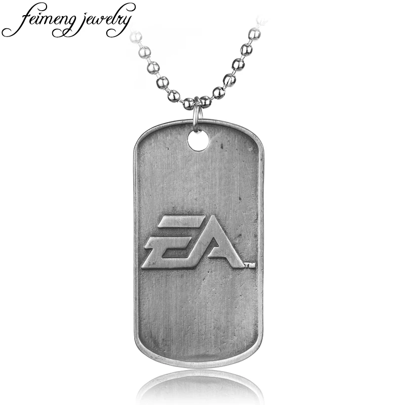 

Shooting Game BF4 Battlefield 4 Necklace Dog Tag Military Card Pendant Necklaces For Men Collar Fashion Cool Jewelry Accessories