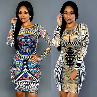 africa Fashion sexy club dress 2016 new women summer bandage dress ...