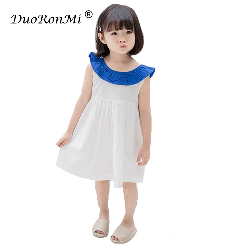 Baby Girls Cotton Dress Summer 2018 Vest Dresses Baby Clothing for
