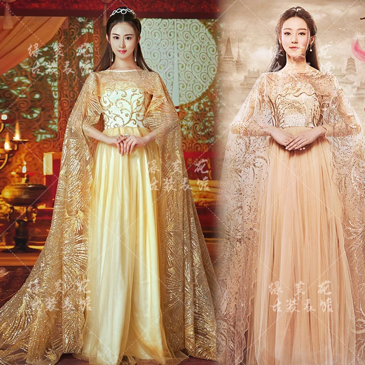 

Su Jin 2 designs Fairy Women's Costume Forever Love Lasting for Three Times of Incarnations in Ten Miles of Peach Blossom Bushes