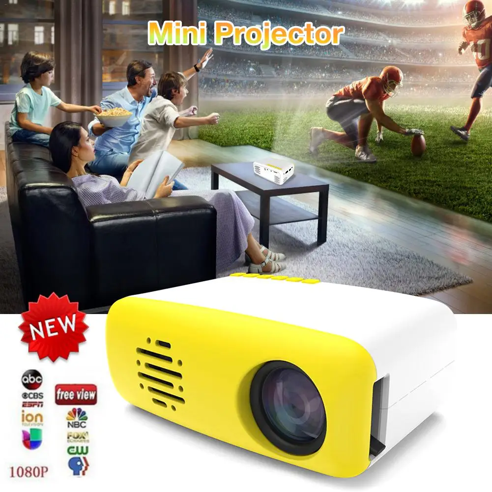 

LCD Projector400 Lumen USB / AV / SD Slot 320x240 Pixels HDMI USB Mini Projector Home Media Player Supported 1920x1080