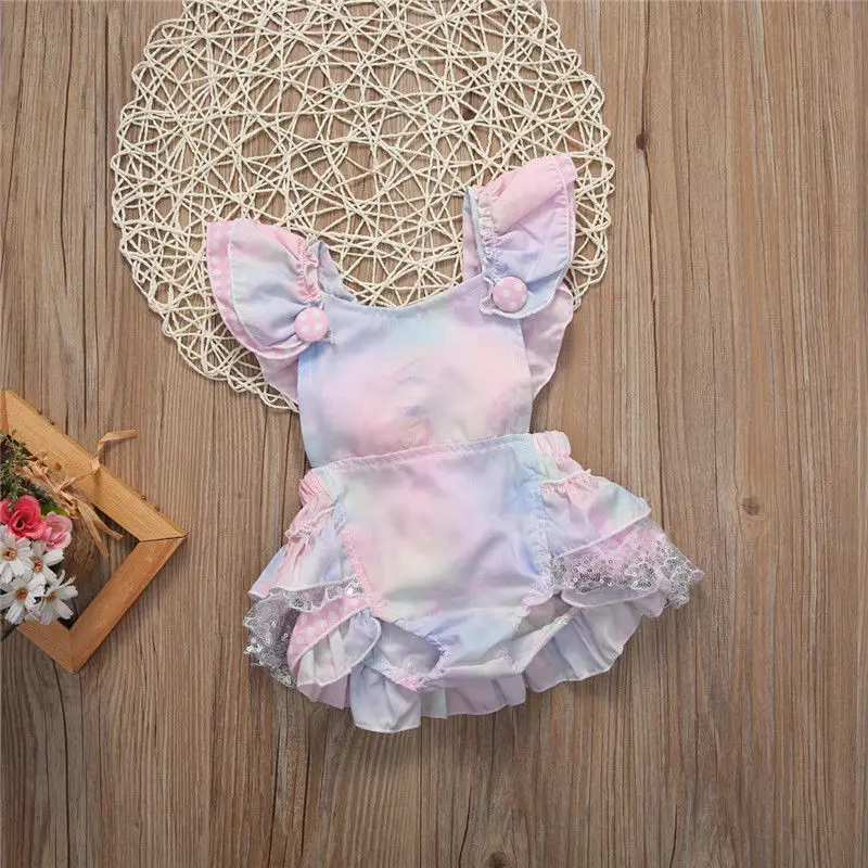 Pudcoco Летняя мода топы с цветочным принтом для новорожденных, детская одежда для девочки Детские комбинезоны одежда в загородном стиле От 0 до 3 лет