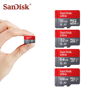 SanDisk 98 mb s karta Micro SD 128GB karta pamięci klasy 10 A1 32gb SDXC 64gb Ultra SDHC 32gb 16gb UHS-I karta pamięci TF fiszki tanie i dobre opinie Class 10 A1 MICRO CARD TF Micro SD Card Stock
