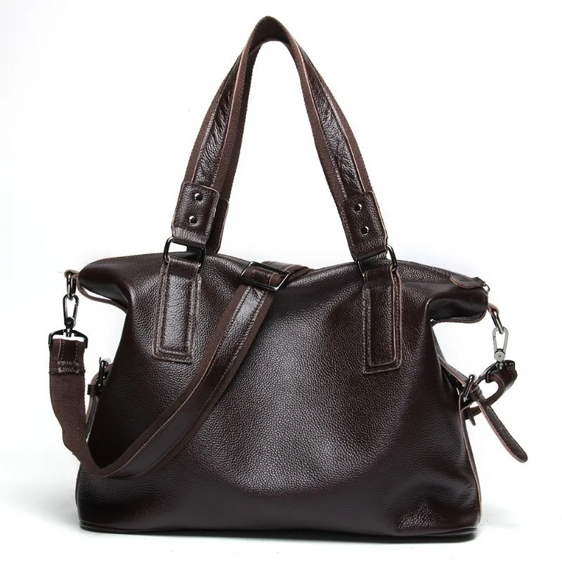 

New Genuine Leather Men Bag Casual Men Shoulder Bags Message Tote Bag With Zipper Handbags For Men Crobody Bag Bolsa Feminina