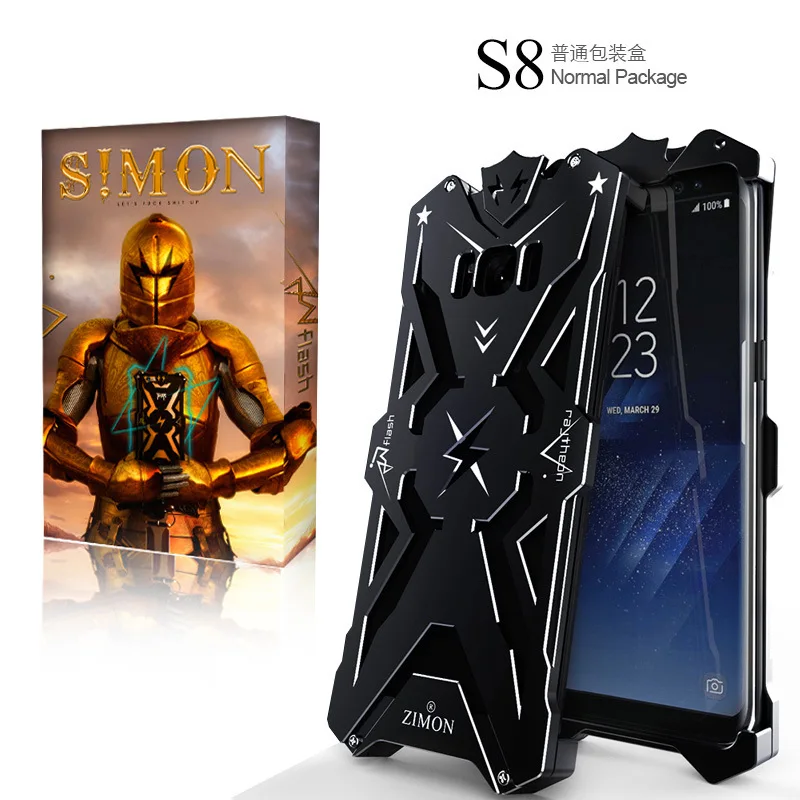

For Samsung s8 Original Zimon THOR IRONMAN Shockproof Outdoor Metal Cover Aluminium Anti-knock Case For Samsung galaxy s8 Plus