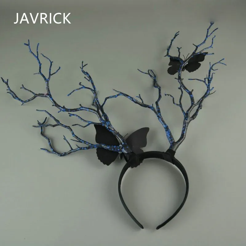 

Gothic Antler Headdress Deer Horn Tree Branches Headband Photo Props Jewelry Christmas Halloween Hair Accessories
