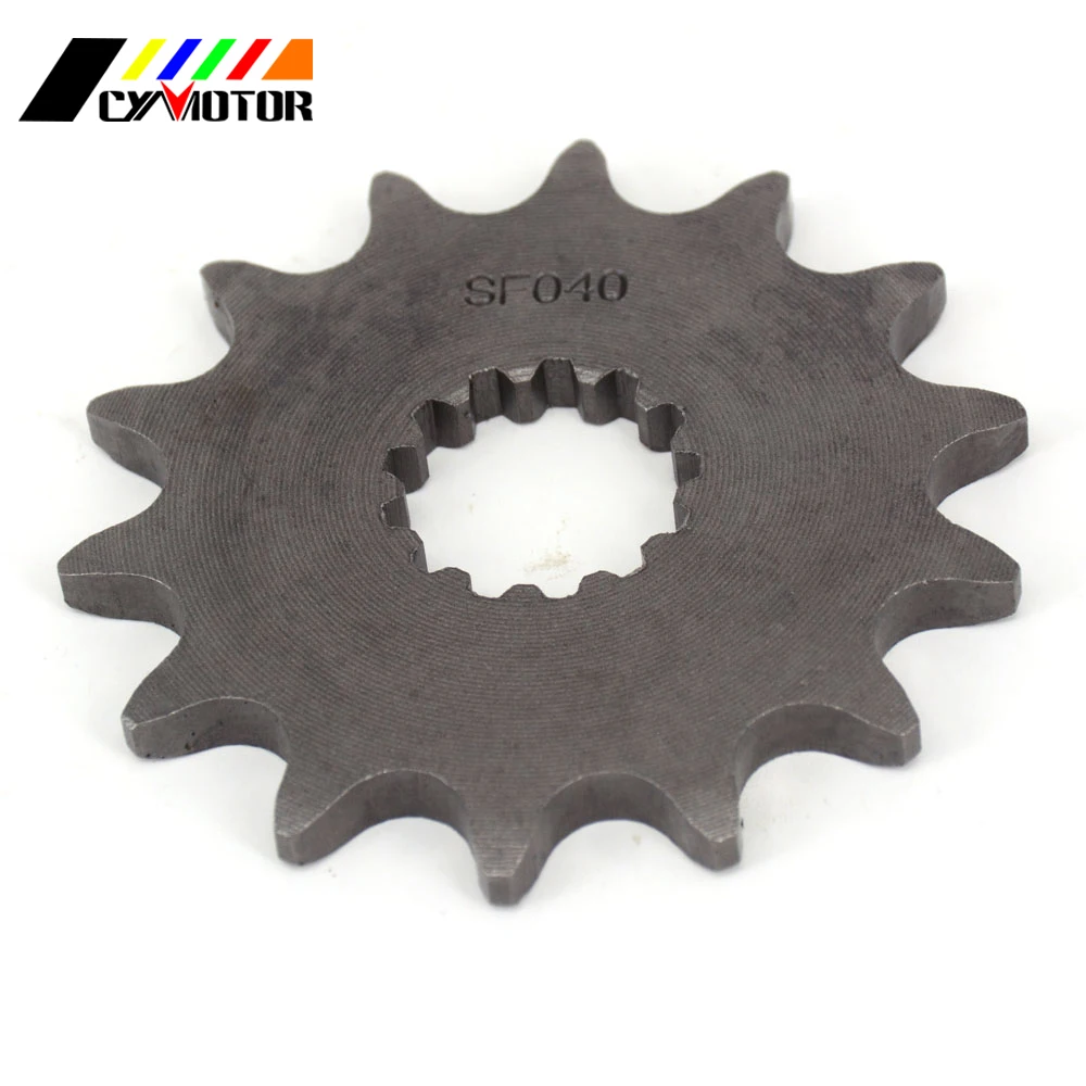 Передняя Звездочка цепи двигателя 13T 14T для WRF YZF YZ MX TDR TZR MT EN EX KLE GS TT DT XT 250 400 450 500 650 800