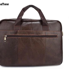Портфель из натуральной кожи, мужская сумка-мессенджер, повседневная винтажная сумка на плечо, простая Большая вместительная крутая деловая сумка L110