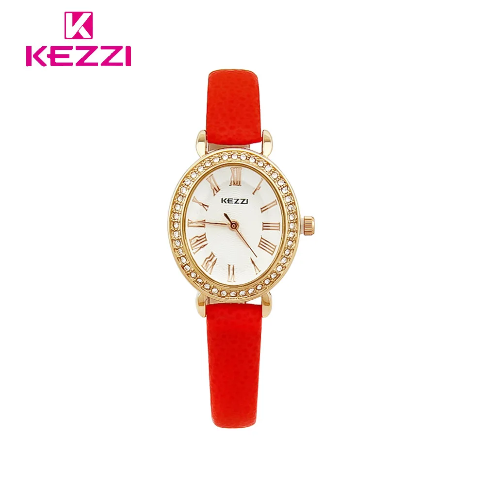 KEZZI Luxury Oval Womens Watches Top Brand Ladies Watch Women Small
