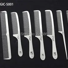 Нержавеющая сталь гребень для волос парикмахерские гребень прически расчешите волосы салон парикмахеры гребень gic-s001(8 шт./компл