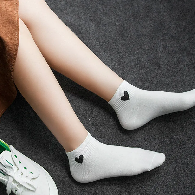 Thin Ankle Invisible Woman 1 Pairs Love Heart Dot For Women Socks ...