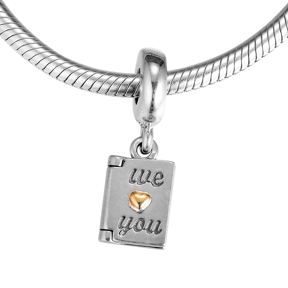 Подходит для браслетов Pandora Подвески на День Матери с 14k Реальным золотом 925 | Отзывы и видеообзор