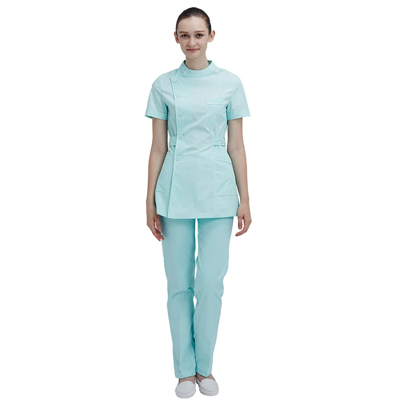 

Woman in clinical uniforms Medical Clothing Hospital Surgical Suits Scrubs Nursing Uniforms pharmacy summer Coat+Pants