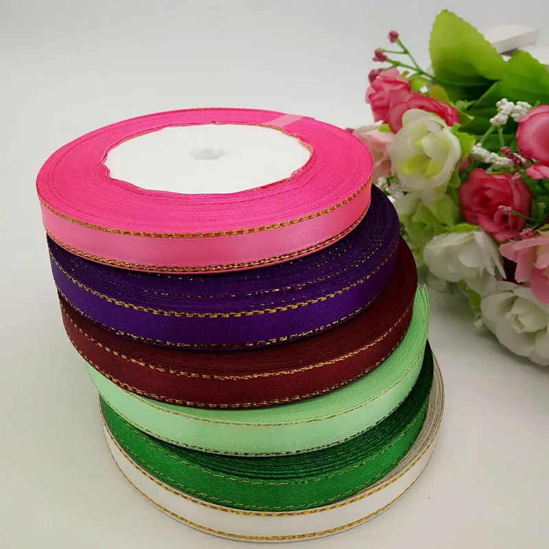 

6 rolls (150 yards)mix color 3/8" width phnom penh satin ribbon wedding party decoration DIY crafts wrap ribbon A151
