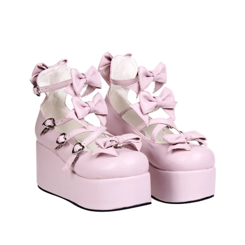 Lolita pink Mujeres Tacones 8 Black Impresión 5cm Vestido 8cm Nueva Plataformas Zapatos black Angelical 7cm 33 Cm Mujer Princesa Chica white 47 7cm Bombas Partido Señora 8cm Cosplay Mori white zwxBX7wqa