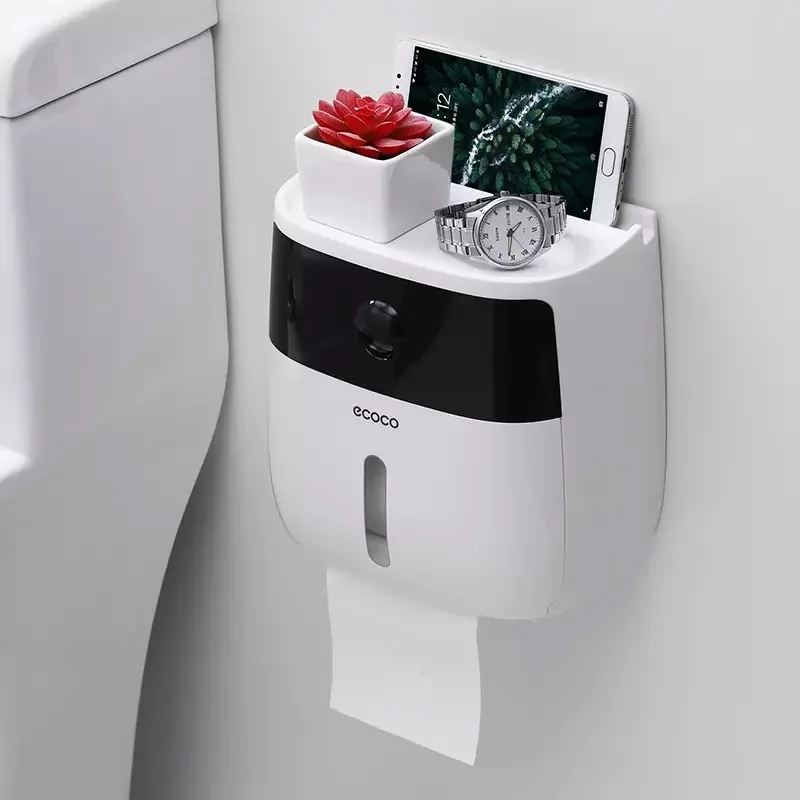 

Free shipping Toilet paper towel box Waterproof toilet paper rack Creative suction cup toilet paper towel box Sanitary paper box