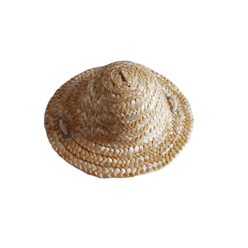 Outdoor Straw Sombrero Pets Cap Hat Dog Cat Headband Festival Cosplay Headdress Costumes Hair Band Hat Cat Dog Band 40JA11 (5)