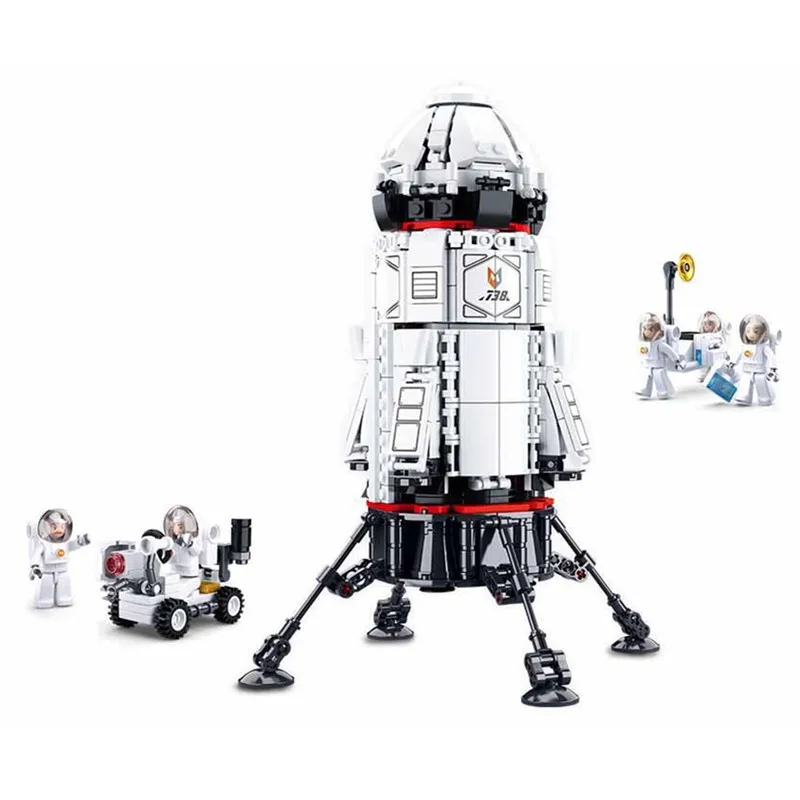 

2019 Creator City Technic Space Base Rocket Exploration Laboratory Scientist Building Blocks Bricks Toys Compatible With Lego