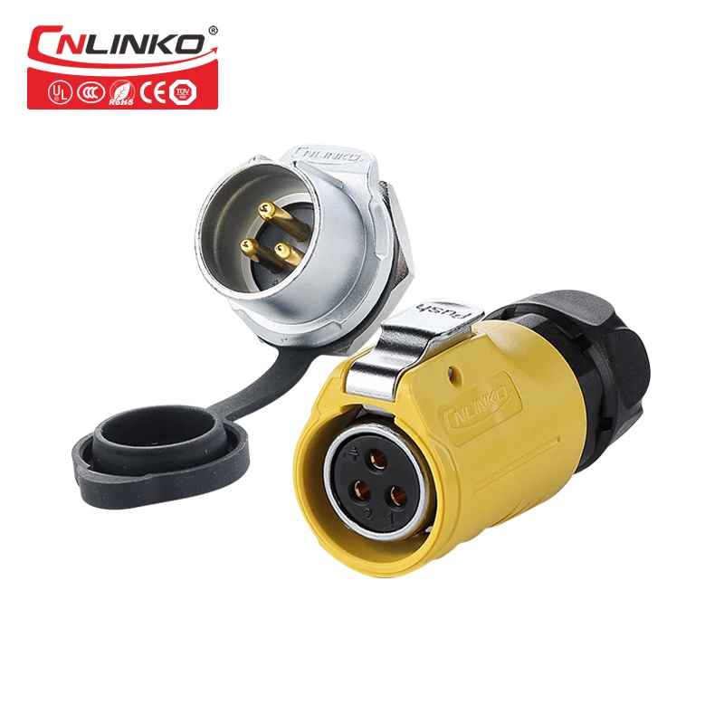 China 3 Pin Automotive Electrical IP67 Waterproof Male Female Quick