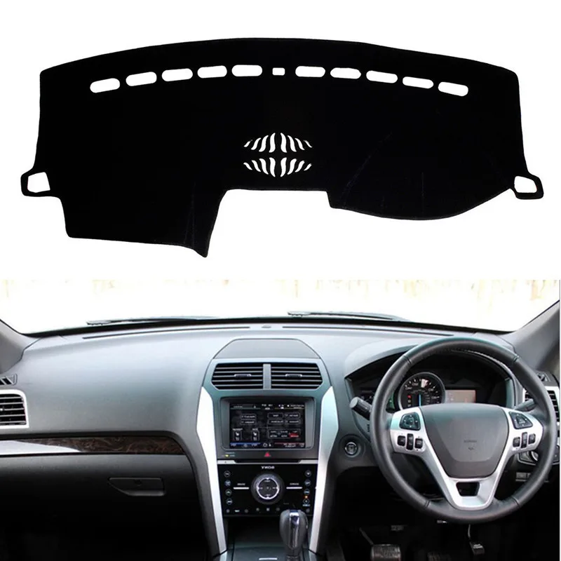 

For Ford Explorer 2011 2012 2013 2014 2015 2016-2018 Dashboard Cover Mat Pad Sun Shade Instrument Protect Carpet Car Accessories