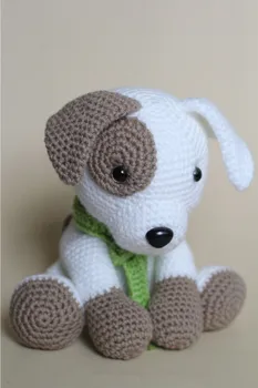 

crochet baby Amigurumi dog rattle toy baby gift Amigurumi animals Baby toy