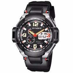 Мужские военные часы 50 м водонепроницаемые наручные часы светодиодный кварцевые спортивные часы мужские спортивные S Shock часы Мужские