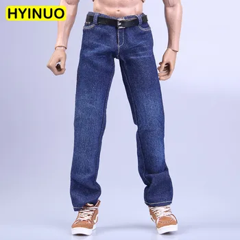 

1/6 Scale Male Slim Jeans Boy Jeans Clothes Men's Fashion Casual Trousers Clothing Set For 12" Action Figure Male Body model