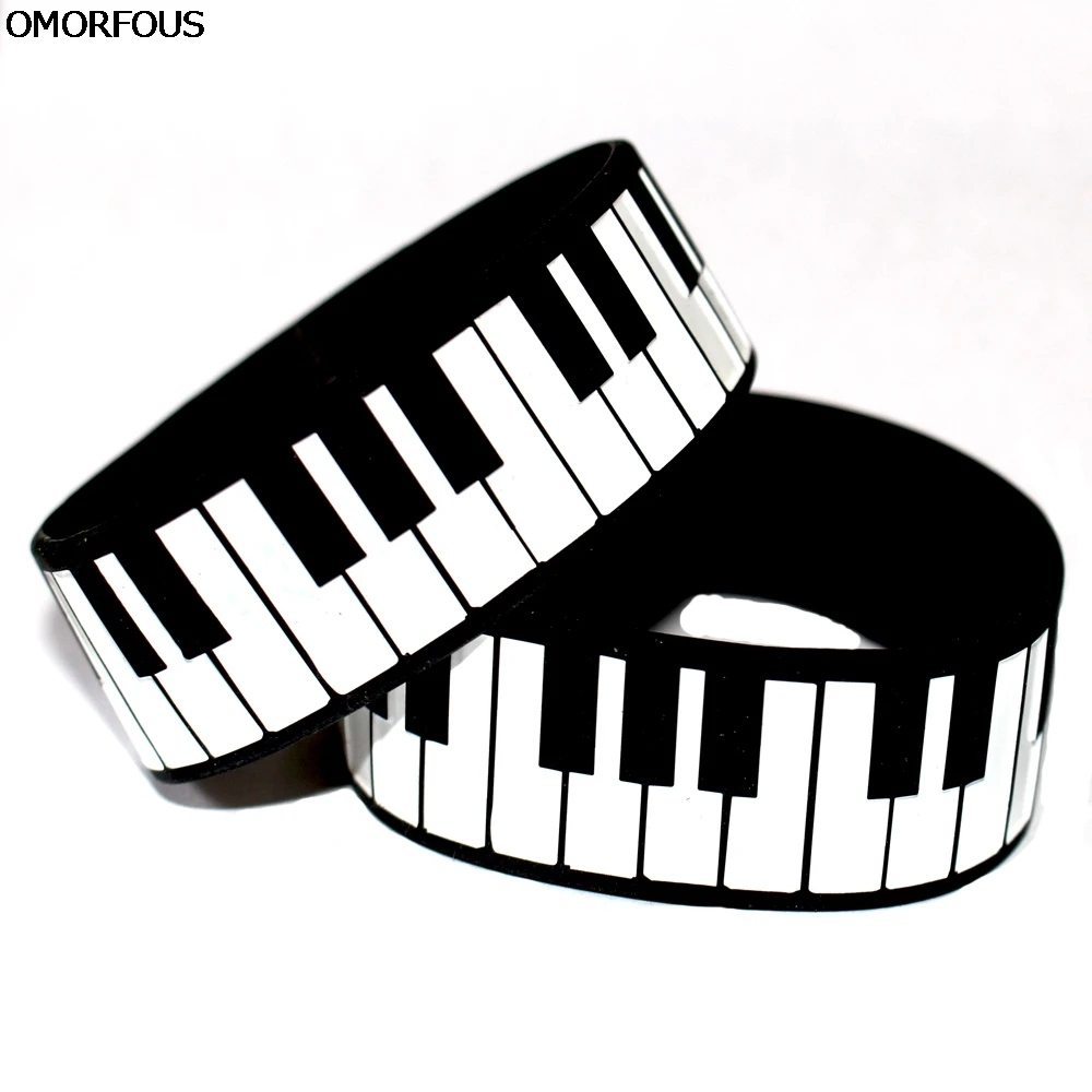 1PC Piano Keys Silicone Wristband Bracelet Perfect To Use In Any Benefits Gift On Music Concert | Украшения и аксессуары