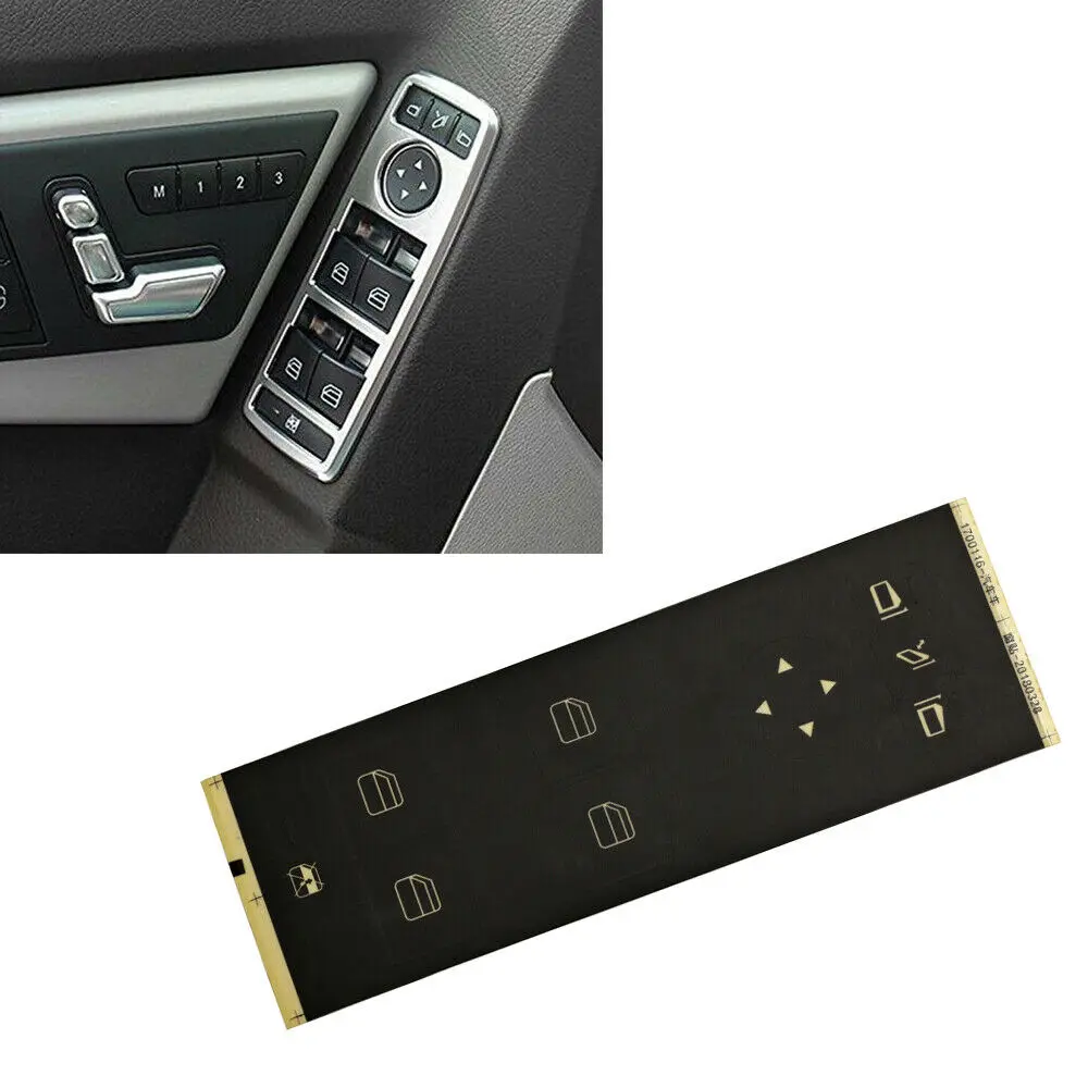 Набор наклеек для кнопок ARMSKY 2007- Benz(руль, дверной замок, окно, аудио, AC