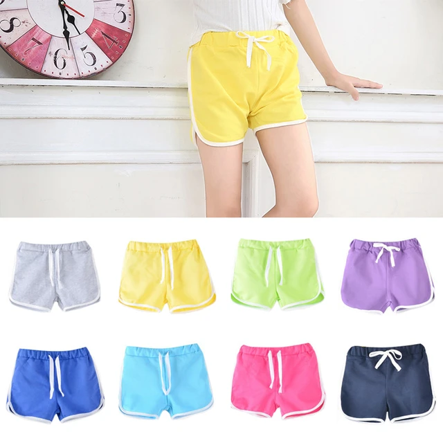 3-13Yrs Kids Shorts Boys Girls Summer Sport Shorts Pants Unisex Children  Candy Color Casual Short Pants Trousers Bottoms - AliExpress