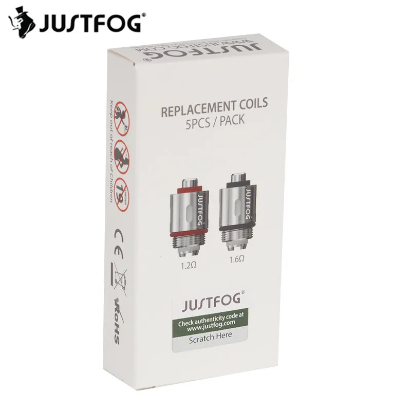 Электронная сигарета JUSTFOG набор атомайзеров атомайзер 1 5 Ом 2 сменный бак катушка