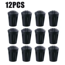 Крышка трость конец для пеших прогулок путешествия открытый инструмент палки аксессуары резиновый треккинг молотки крышка 12 шт