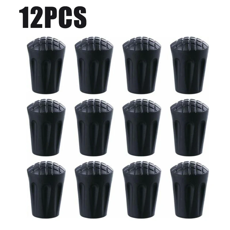 

Cap Walking Stick End For Hiking Travel Outdoor Tool Poles Tips Accessories Rubber Trekking Hammers Cover 12pcs
