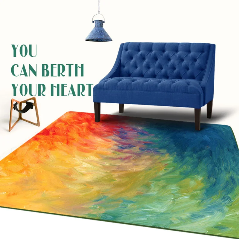 

Abstract Design Oil Painting/Starry Sky Carpet Home Decorator Floor Rug Soft and Cozy Area Rug for Living Room/Bedroom