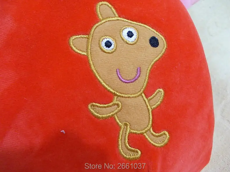 40 см Свинка Пеппа Джордж Животные Мягкие плюшевые игрушки мультфильм Сумка розовая свинка Джордж рюкзак животные пакет для детских подарков