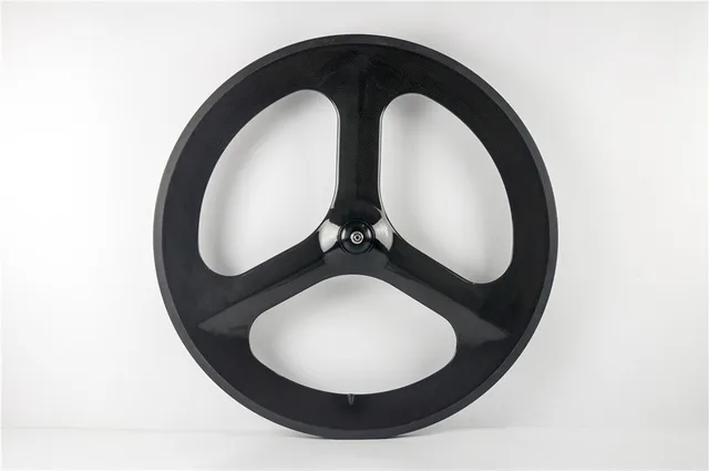 Cheap Carbon Tubular 3 Spokes Bike Wheel 65mm Tubular Carbon Front Wheel or Rear Wheel 3 Spokes Carbon Wheels Tubular