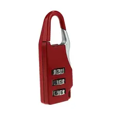 TSA Resettable 3 Digit Dial Combination Travel Suitcase Luggage Bag Security Code Lock Padlock Blue Zinc Alloy Jan10
