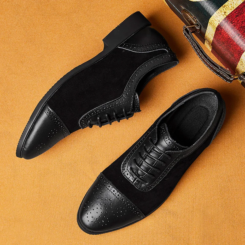 Мужские туфли Новое поступление деловые туфли строгого стиля Для мужчин, классические дизайнерские туфли-лодочки на шнуровке кожаные туфли