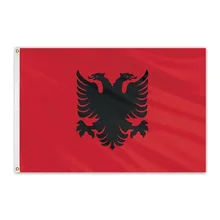 Йонин 90*150 см ALB AL Флаг Албании для украшения