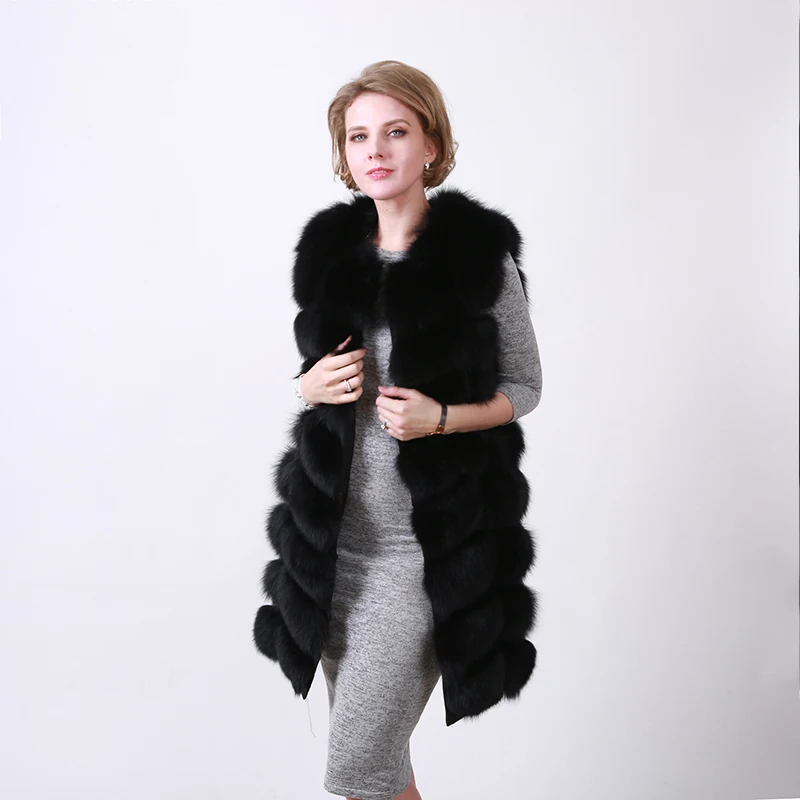 Ограниченное по времени предложение, Новое поступление, натуральный Лисий мех, жилет, натуральное Женское пальто, высокое качество, куртка из натуральной кожи размера плюс